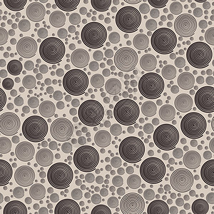 矢量不缝合单色 Jumble 螺旋模式背景图片