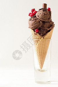 艾力绅巧克力冰淇淋宏观圣代锥体牛奶甜点味道糖霜奶制品茶点小吃背景