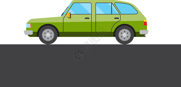 绿色汽车图片背景图片