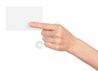 人手指向空白卡背景图片