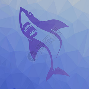 大鲨鱼标志背景图片