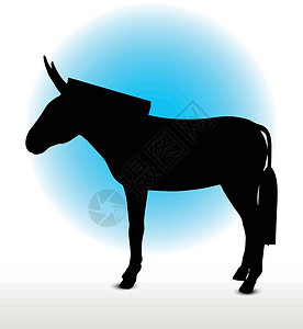 驴环形图白色骡子小马哺乳动物驴骡姿势插图冒充草图阴影背景图片
