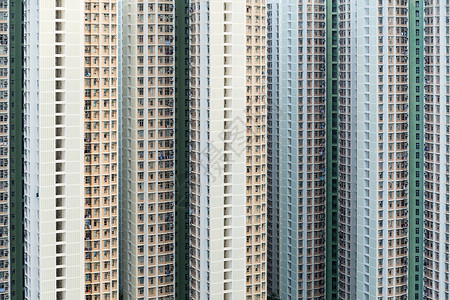 香港人口密度高的住宅楼群房子高楼生活天空窗户公寓景观建筑住房建筑学镇高清图片素材