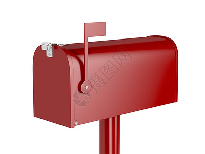红色邮箱旗帜邮件邮资邮政电子邮件地址信箱送货背景图片