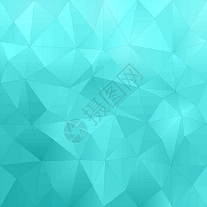 青色抽象三角形图案背景背景图片