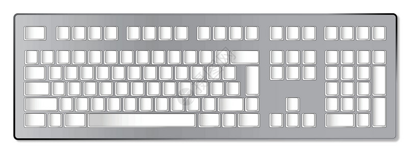 空白计算机键盘艺术插图电脑桌面笔记本钥匙艺术品绘画背景图片