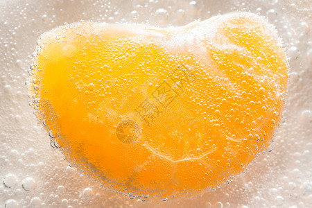 泡泡中的橘色背景图片
