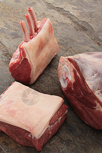 原羊羔切肉选择午餐侧翼切块羊肉牛扒季节性烹饪肋骨腿高清图片素材
