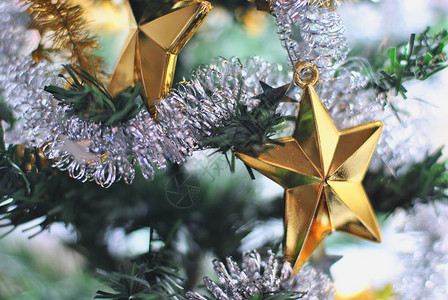圣诞节装饰品玩具星星背景图片