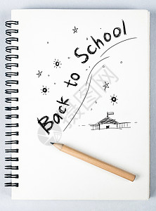 草图书本图画书静物笔记本铅笔素描艺术家笔记背景图片
