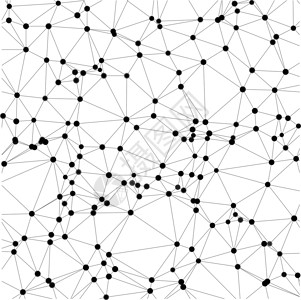 点和线条矢矢量说明的抽象背景多边形蚂蚁圆圈白色背景图片