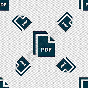 文件 PDF 图标符号 无缝模式与几何纹理网络标签电脑网页插图互联网格式艺术导航横幅背景图片