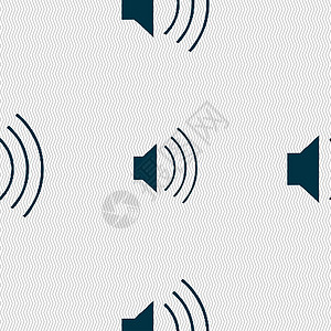 音量 声音图标符号 无缝模式与几何纹理音乐插图金属按钮界面技术控制背景图片