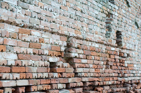 旧砖墙水泥工业红色背景图片