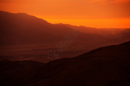 科切拉山谷山脉全景高清图片