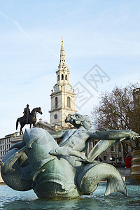 圣马丁广场加广场英国高清图片