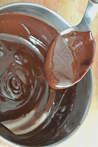 热巧克力糖果烹饪食物甜点勺子背景图片