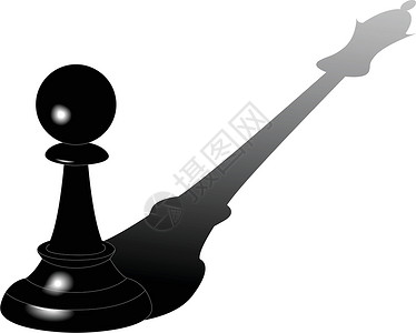 棋子的梦想胜利女王插图头脑职业创造力黑色游戏棋盘智力背景图片