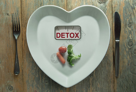解毒盘子减肥饮食监视器重量营养决议机器食物心形高清图片