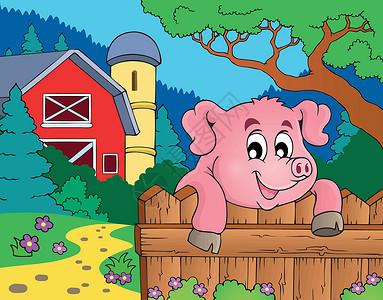 农家猪猪主题图6插画