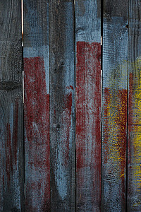 旧油漆板蓝色木材风化木板材料背景图片