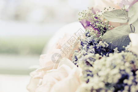 粉红玫瑰花束庆典婚礼绣球花风格粉色图案装饰花瓣香水新娘背景图片
