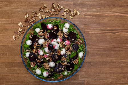 Aruguula 沙拉饮食白色绿色美食健康红色蔬菜早餐树叶小吃玻璃高清图片素材