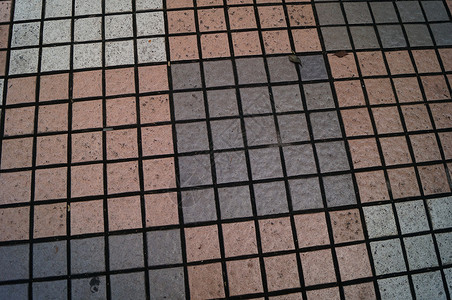 砖地板是整齐的正方形城市环境建筑背景图片