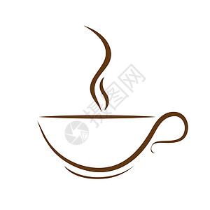 热咖啡杯矢量菜单咖啡拿铁插图厨房巧克力时间酒吧杯子咖啡店背景图片