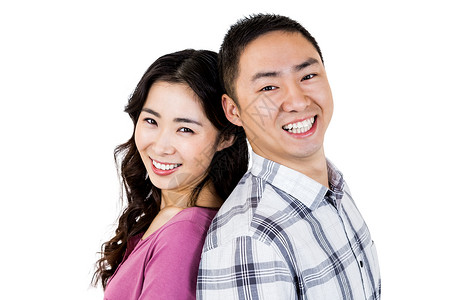 相片微笑的亚洲情侣背景图片