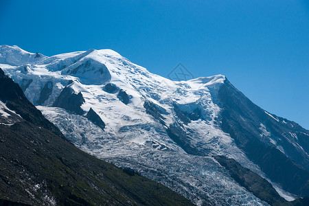 夏季阿尔卑斯山蓝色假期吸引力天空旅游游客白色冰川背景图片