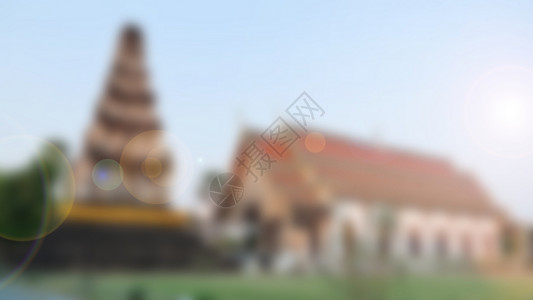 古老的寺庙 泰国Lamphun地碑佛教徒文化背景图片