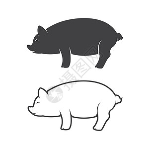 猪你幸福立体字白色背景的猪设计矢量图像图设计图片