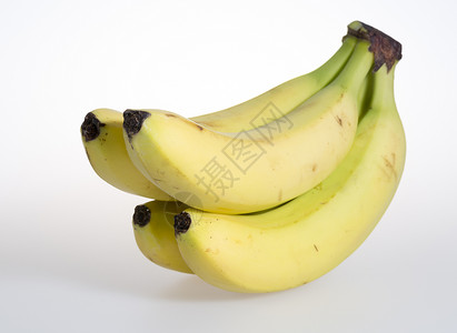 香蕉大区水果浆果宏观黄色食物绿色背景图片
