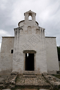 世界上最小的大教堂 在克罗地亚尼恩阳历统治皇家历史骶骨石头吸引力考古宗教建筑学背景