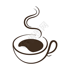 热咖啡杯矢量时间巧克力拿铁饮料酒吧食物购物杯子咖啡店插图背景图片