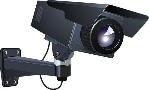 凸轮C闭路电视矢量图记录安全电子光学会议摄像机相机间谍镜片监控设计图片
