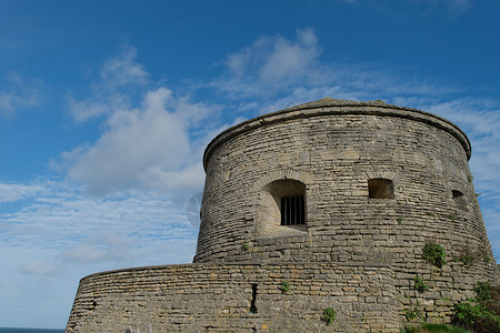 警卫塔旅游石头堡垒选票守护背景图片