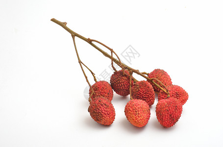 淋巴分会荔枝水果红色异国植被食物情调背景图片