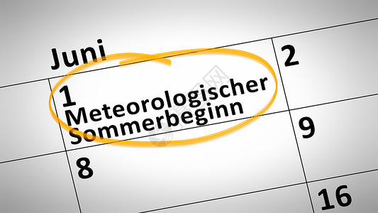 夏季初开始的气象学 在德国首年的朱奈背景图片