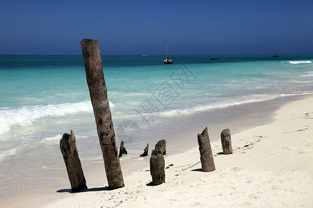 海滩场景休闲风景阳光假期热带目的地海景蓝色全景航海高清图片