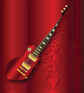 音符吉他乐器爵士乐唱片摇滚乐艺术品海报艺术脖子插图音乐背景图片