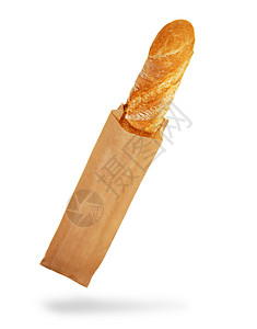 纸袋里装的面包包高清图片