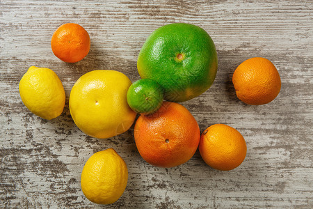 柑橘水果背景木头静物食物亮色健康饮食橙子饮食桌子杂货柚子背景图片