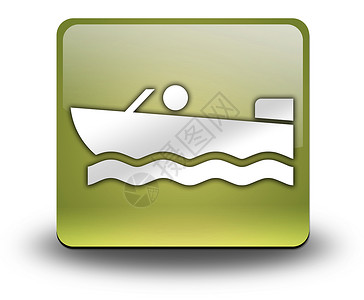 海洋图图标 按钮 平方图摩托艇纽扣文字贴纸支撑船台插图徽标指示牌船舶海洋背景