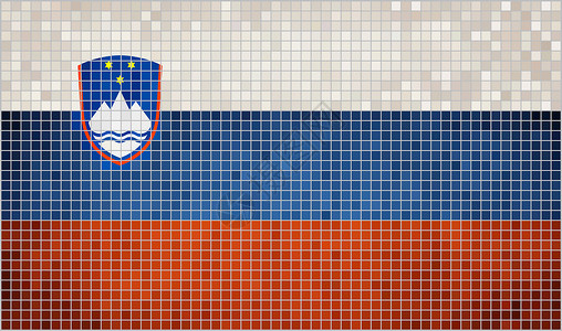 斯洛文尼亚摩西旗背景图片