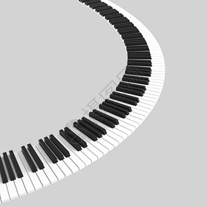 黑白钢琴键盘黑色彩虹乐器插图合成器艺术钥匙音乐娱乐白色背景图片
