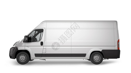 供演示的布局车辆推介会白色商业空白小样货车运输送货背景图片