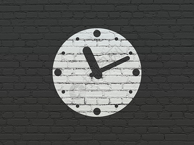 背景墙上的时间轴概念时钟小时白色手表时间绘画倒数历史建筑展示日程背景图片