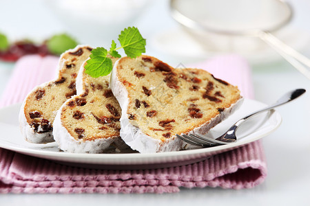 斯托层水果蛋糕面包干果糖霜食物蜜饯蛋糕甜点葡萄干早餐背景图片